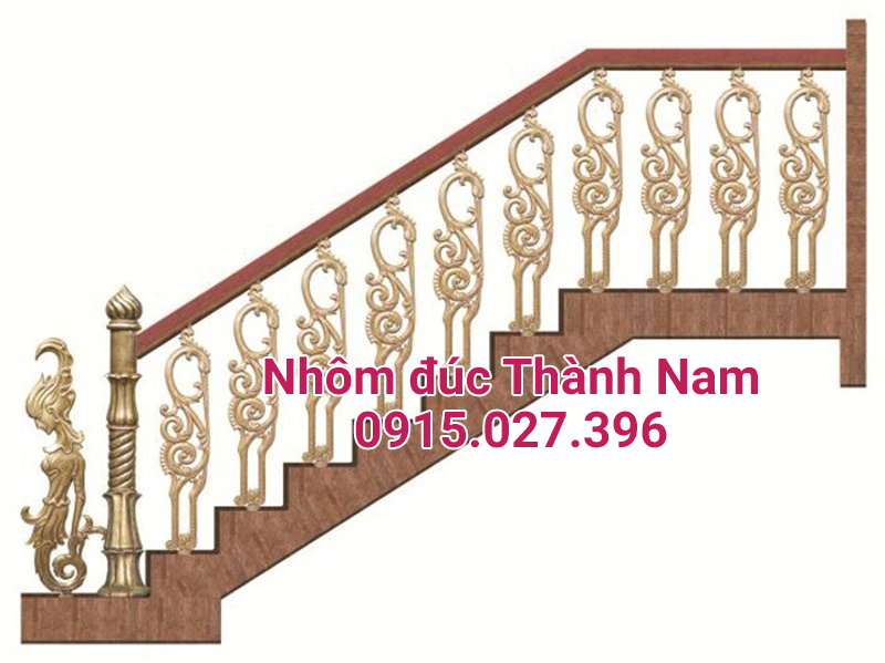 Cầu thang nhôm đúc hợp kim cao cấp Thành Nam CT-06